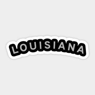 Louisiana Typography Sticker